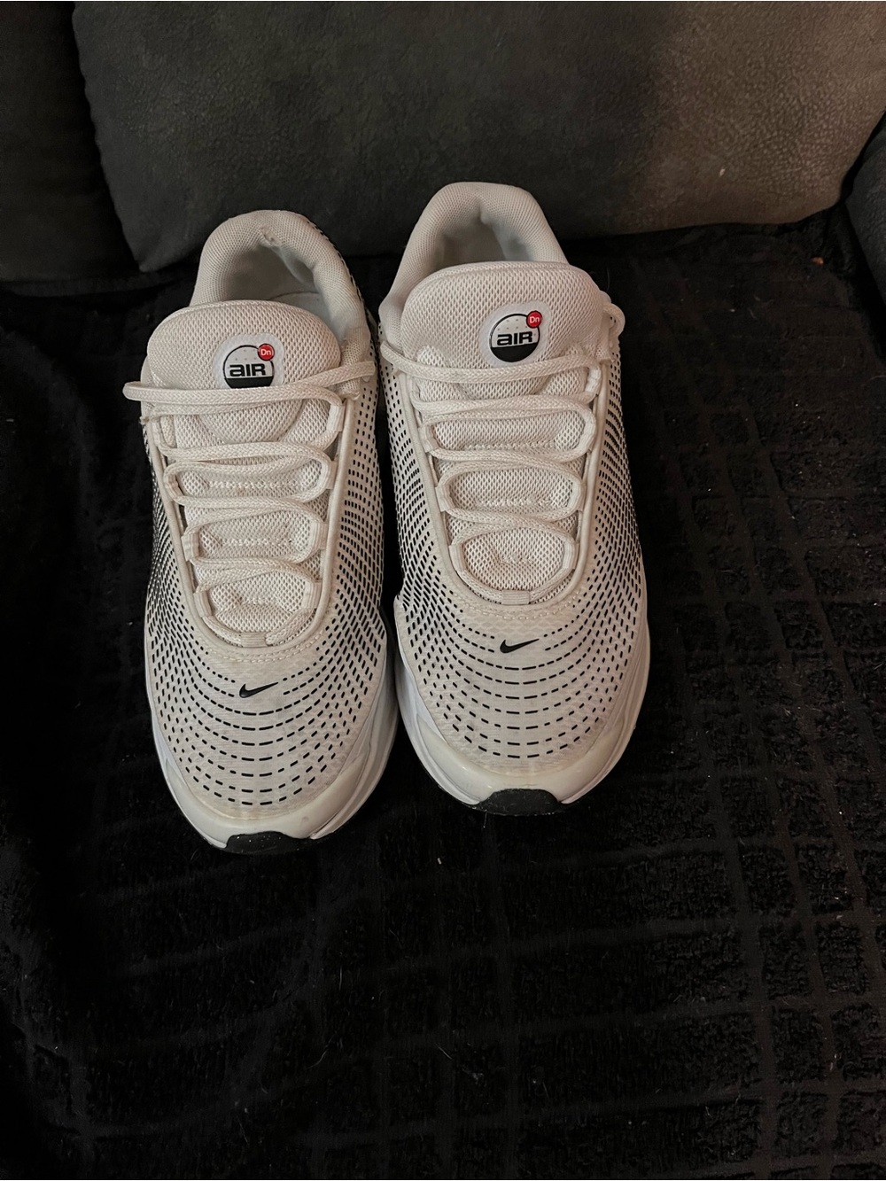 Nike Air Max DnWhite and Black Air Mesh Sneakers